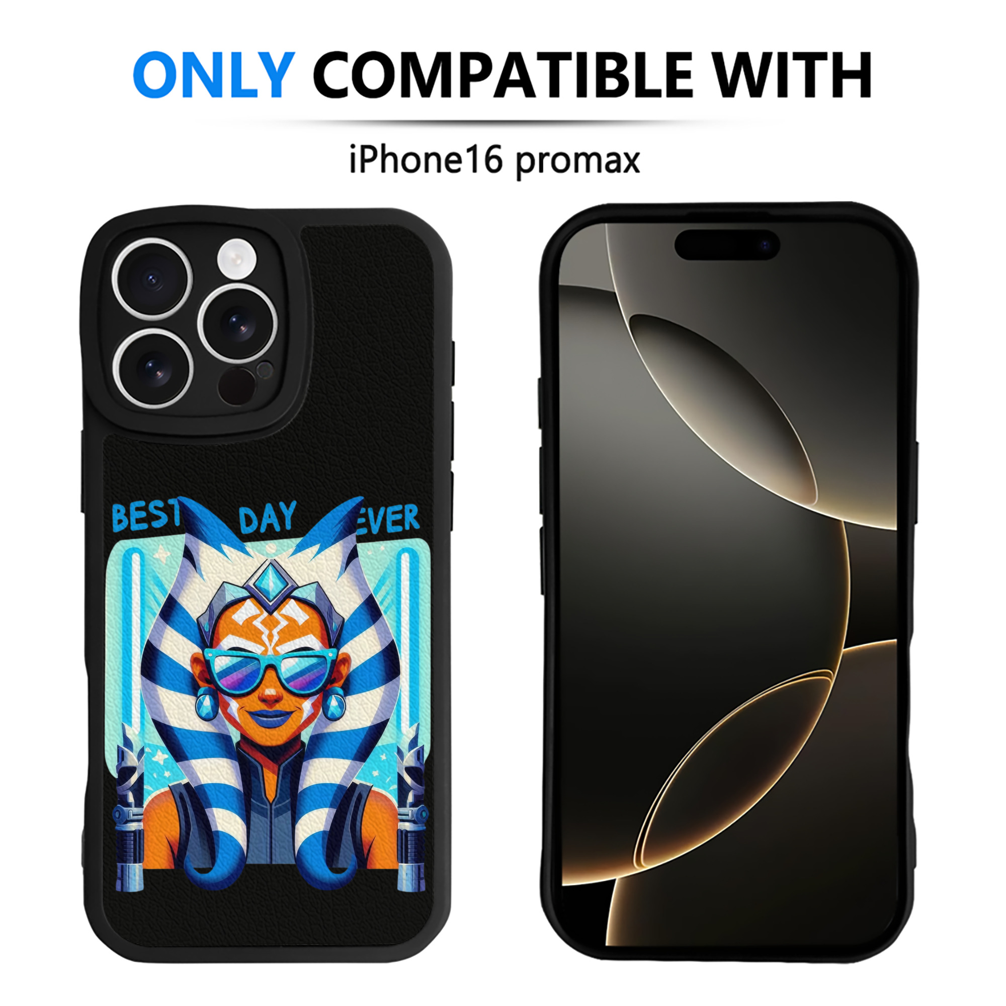 （画像用） スター・ウォーズ Star Wars 【iPhone 16シリーズ対応】シリコンスマホケース（レザー調） 材質：シリコン